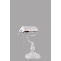 Opviq Stona lampa Banker, Bela