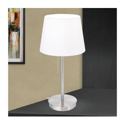 Orion LA 4-1205/1 - Stona lampa sa USB portom LUDWIG 1xE27/40W/230V bela/hrom