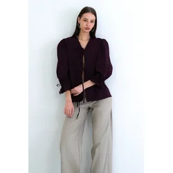 Trend Alacati Stili Ženska bluza Alc-X15169, Ljubičasta