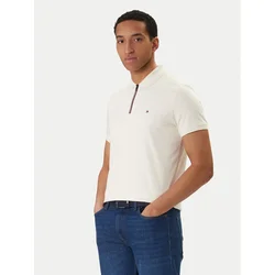 Tommy Hilfiger Polo majica MW0MW41613 Écru Regular Fit