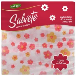 SALVETE 1SL CRVENI CVETOVI 33X33 BAŠ BAŠ 60/1