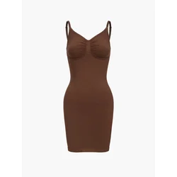 cfab Obleka Shaping Cami Dress rjava
