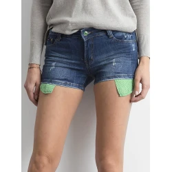 Womens blue denim shorts