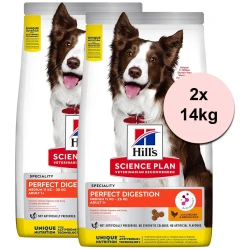 Hills Science Plan Canine Perfect Digestion Medium 2x14 kg