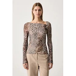 Guess Bluza W6BP23 K6260 Bež Regular Fit
