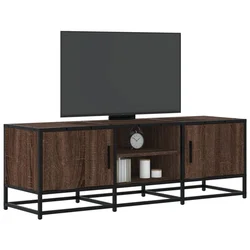 TV ormarić smeđi hrast 120x35x41 cm Konstruirano drvo i metal