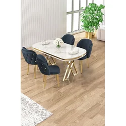 Hanah Home Trpezarijski set, 5 komada, Teget