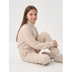Sinsay - Rebraste jogger pantalone - BEŽ