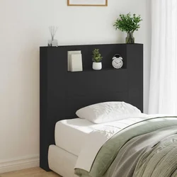 Uzglavlje Crna 100 x 16,5 x 103,5 cm Konstruirano drvo