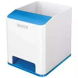 čaša za olovke pvc četvrtasta wow leitz 53631036 bijela/plava