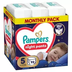 Pampers pelene monthly night pantsS5,11-17kg 92kom