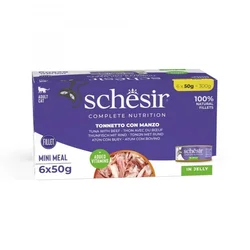 Schesir Complete&Balanced konzerva za mačke Multipack - Tuna i govedina želeu 85g