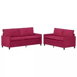 Set sofe 2 pcs Vinska crvena Baršun