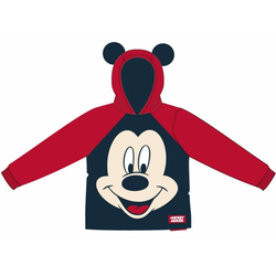 Disney fantovska jopica s kapuco Mickey Mouse, 122, črna/rdeča
