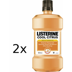 Listerine vodica za ispiranje usta Cool Citrus, 2 x 500 ml