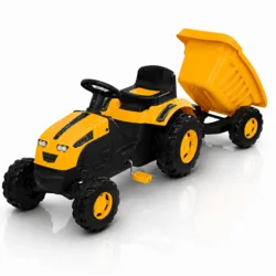 Apex Decija Traktor sa prikolicom na pedale zuta