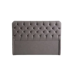 Hanah Home Uzglavlje za krevet Samira, 150x130x12 cm, Sivo