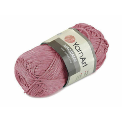 Pletena preja Macrame 90 g - (141) stara roza