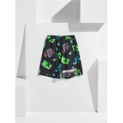 Sinsay - Kratke pantalone Minecraft - crno
