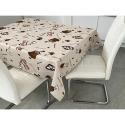 Stolnjak 150x150cm Dezen Choco-Latte