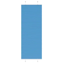 Plisirana zavjesa Plava 75x200 cm Širina tkanine 74,4 cm Poliester
