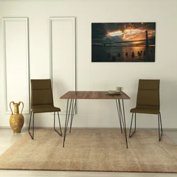 Hanah home Trpezarijski sto Sandalf Square 90x75x90cm Orah