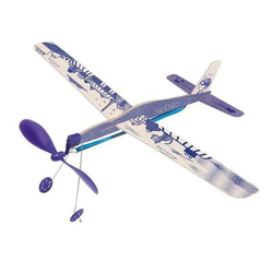 MOULIN ROTY Drvena igračka Avion/ plava