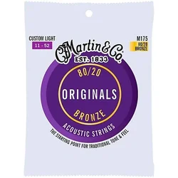 Martin M175 Custom Light (11-52) Originals Bronze 80/20