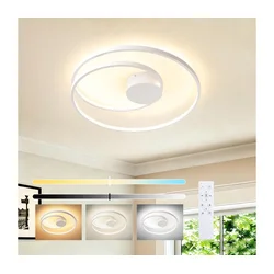 Brilagi - LED prigušiva plafonska svetiljka TWISTER LED/48W/230V, prečnik 50 cm, bela, sa daljinskim upravljačem