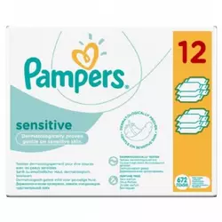 PAMPERS vlažne maramice Sensitive, 12x56 kom