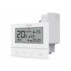 TECH-CONTROLLERS WG.11.0421 Dvostopenjski sobni regulator ST-292 v2 TECH Brezžični regulatorji beli
