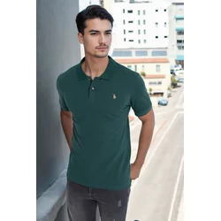 T9561 DEWBERRY MENS TSHIRT-KHAKI