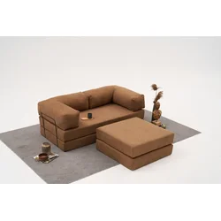 Atelier del Sofa Ugaona garnitura Comfort Mini, 190x95x75 cm, Braon