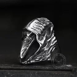 Prstan Viking Ravens Hugin - 10623-SI-BXG