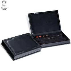 Princ Leather Kutija za manžetne, Crna