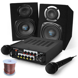 Karaoke Set Pony´s Ranch zvučnici i mikrofon, 400W