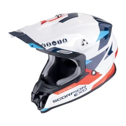SCORPION Vx-16 evo air rod white-red-blue kaciga