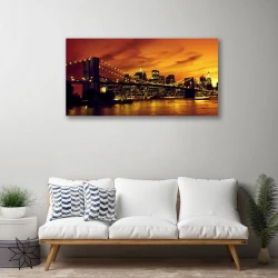 tulup.si Slika na platnu Bridge arhitektura 100x50 cm