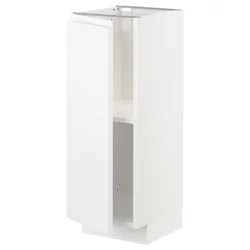 METOD Podni element s policama, bela/Voxtorp matirano bela, 30x37 cm