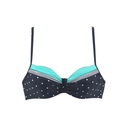 LASCANA Bikini zgornji del Monroe, modra