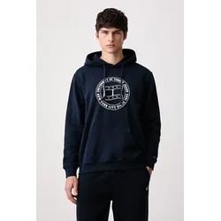 Tommy Jeans pulover s kapuco moški bombažen