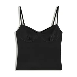 Bershka Top črna