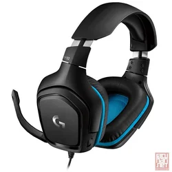 Logitech G432 7.1 Surround Gaming Headset, black-blue