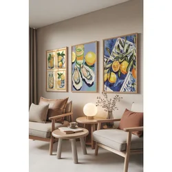 Ç-300845 - 3040 set dekorativnih slika u više boja (3 komada)
