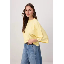 Trendyol Milla Ženska majica TWOSS26TS00047, Žuta