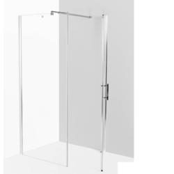 Linni Ideal Tuš kabina, 90x90x195cm, Providno staklo 6mm, Srebrni ram