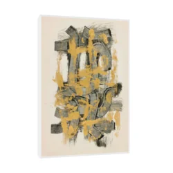 Canvas Slika na platnu Apstraktni motiv, Ulo Sooster, Sa ramom, 30 x 45 cm, Beli