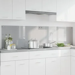 Kuhinjski zid 2 pcs Svijetlo siva 100 x 50 cm