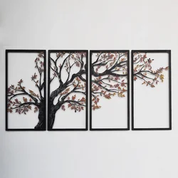 WALLXPERT Zidna dekoracija Autumn Vibes Set of 4 APT740 S