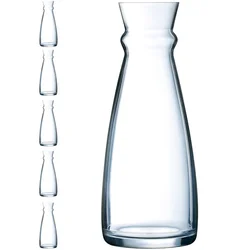 Arcoroc Steklena karafa za vino, vodo in pijače Arcoroc FLUID 1 l, komplet 6 kosov – Hendi L3965